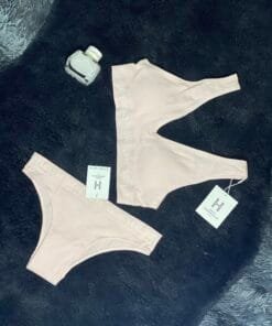 ensemble brassiére culotte "Rose"