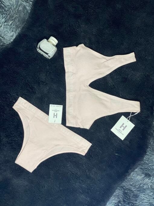 ensemble brassiére culotte "Rose"