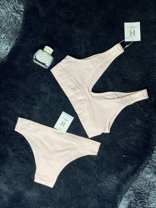 ensemble brassiére culotte "Rose" – Image 2