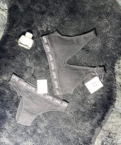 ensemble brassiére culotte "Noir"