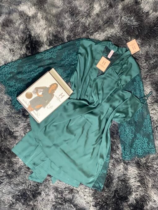 Ensemble nuisette peignoir H « VERT »
