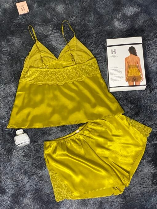 Pyjama short-bustier "Moutard" – Image 2