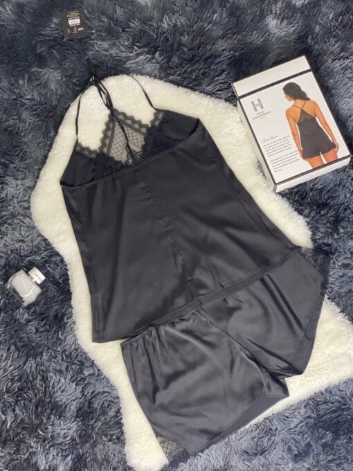 Pyjama Short-Bustier "Noir" – Image 2