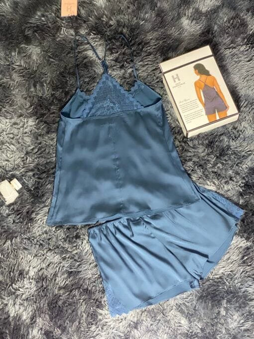 Pyjama Short-Bustier "Bleu Vert" – Image 2