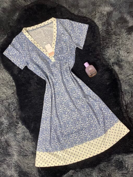 Chemise De Nuit " Bleu "