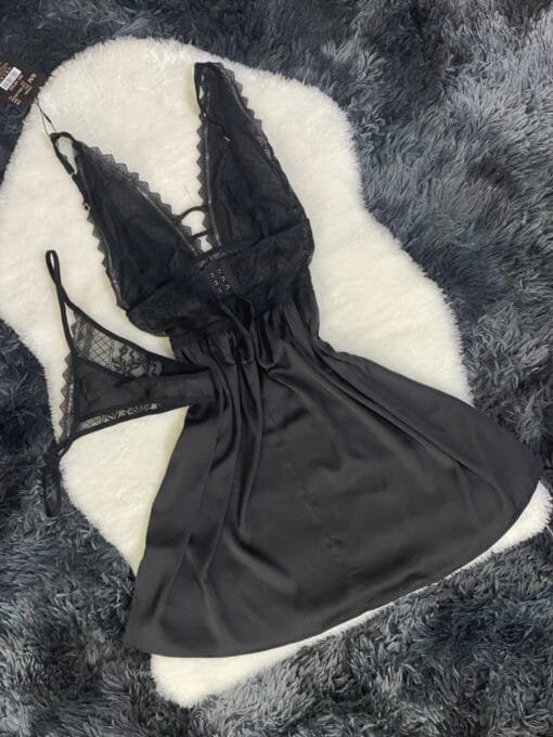 Nuisette + bas " Noir " – Image 2