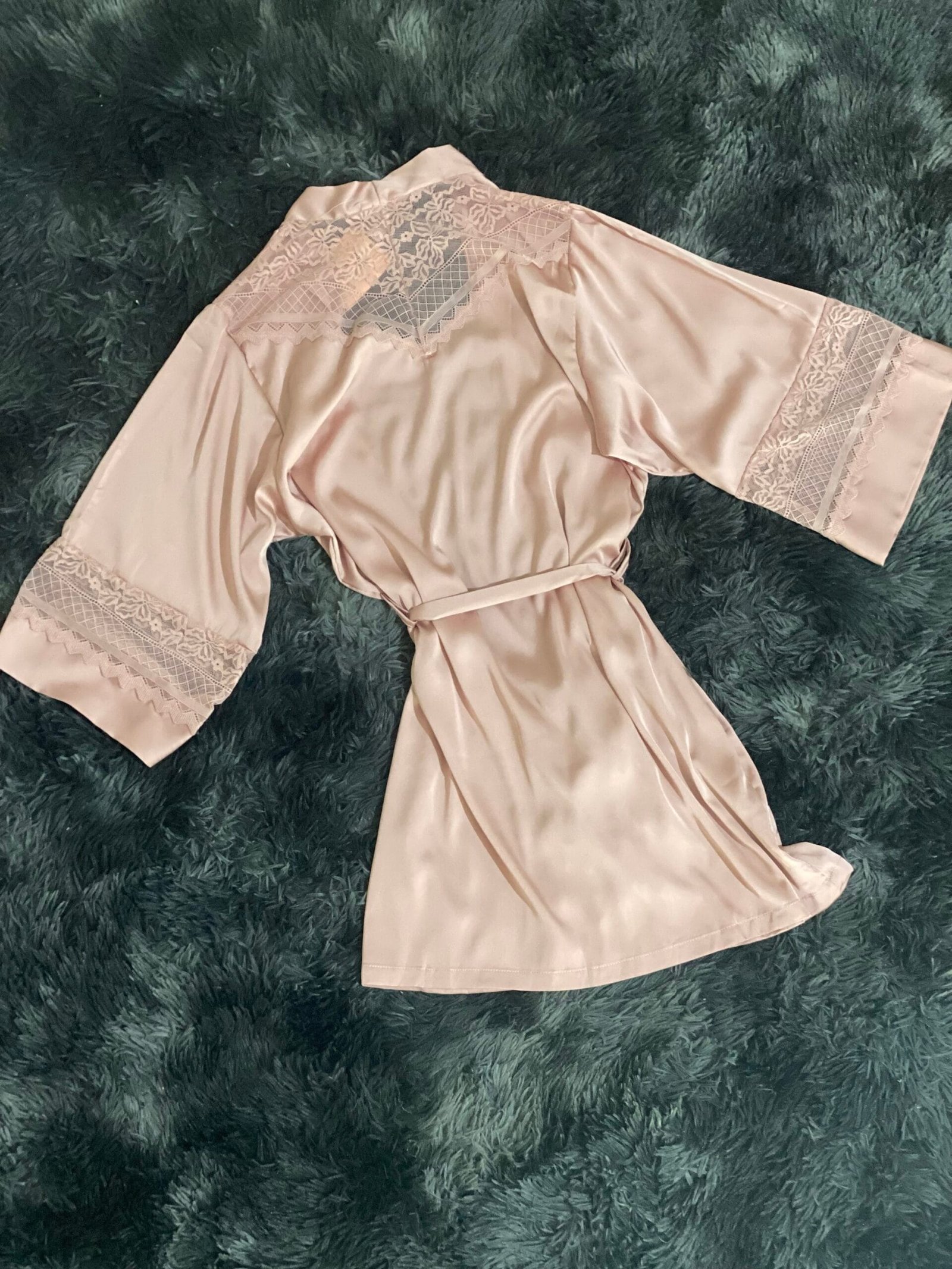 Ensemble nuisette peignoir + bas « Rose « – Image 3