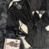 Ensemble nuisette peignoir + bas " Noir "