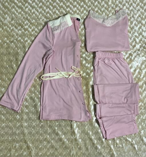Pyjama 3 pièces « Rose « 
