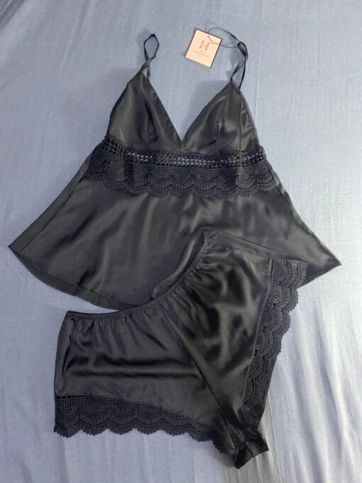 Short Bustien En Satin H " Noir "