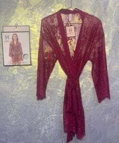 Peignoir En Dentelle "Bordeaux"
