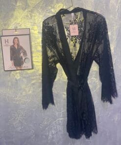 Peignoir En Dentelle "Noir"