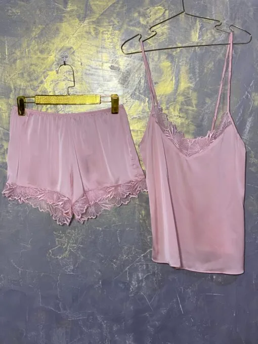 Bustier Short En Satin "Rose"