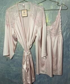 Ensemble Nuisette peignoir "Rose"