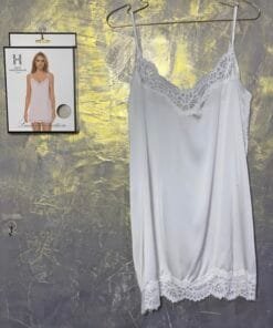 Nuisette En Satin " Blanc "