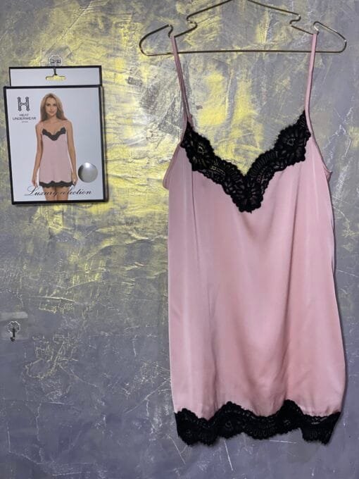 Nuisette En Satin " Rose "