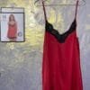 Nuisette En Satin " Rouge "