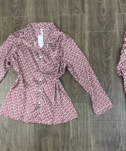 Pyjama Boutonnée En satin "Bois De Rose"