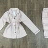 Pyjama Boutonnée En satin "Rose"