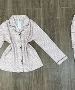 Pyjama Boutonnée En satin "Rose"