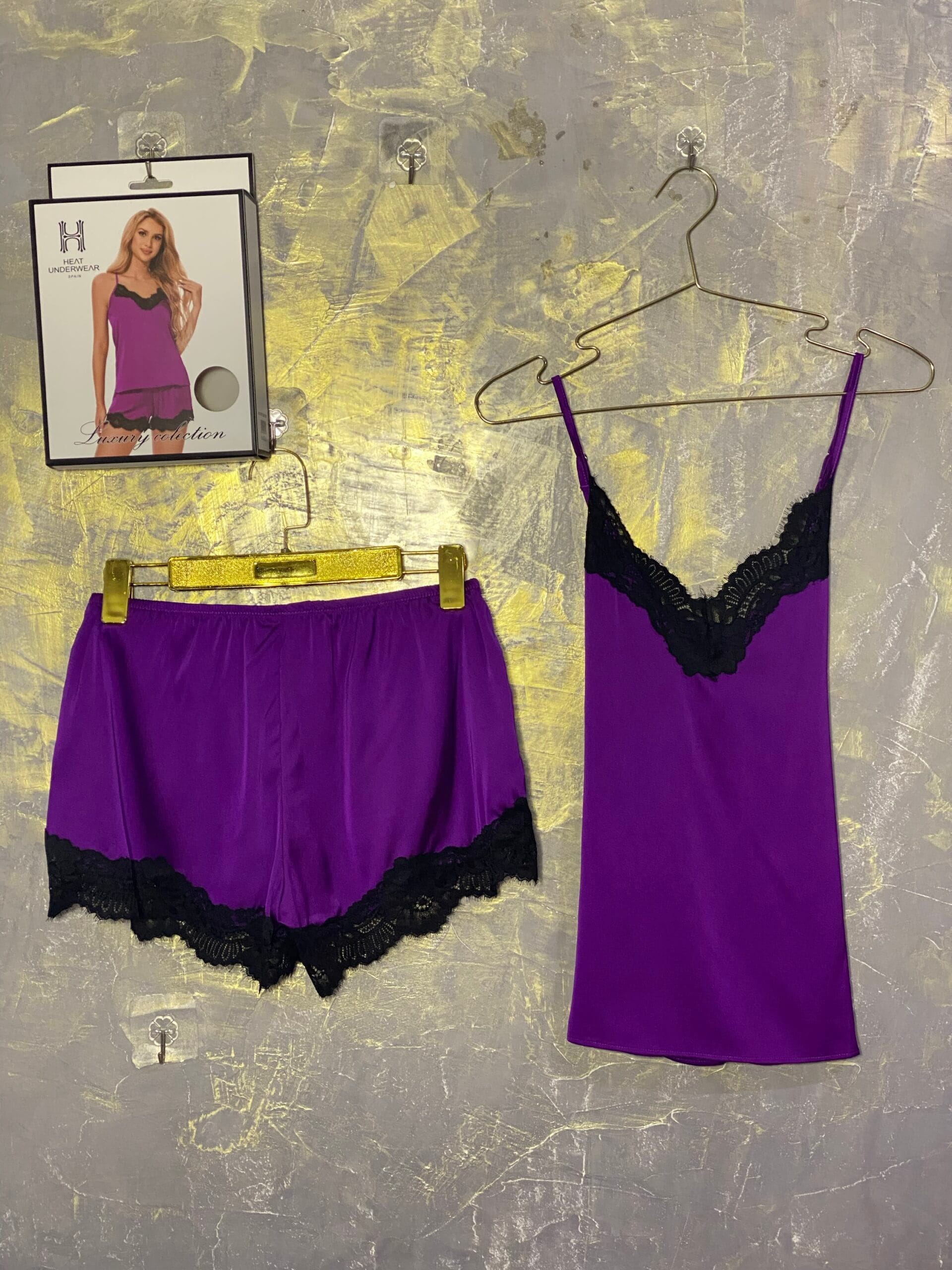 Bustier Short En Satiné " Violet "