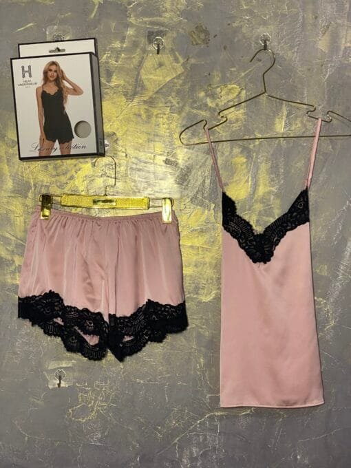 Bustier Short En Satiné " Rose "