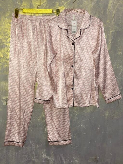 Pyjama Boutonnée En satin "Rose"