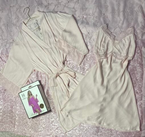 Ensemble Nuisette Peignoir "Rose"