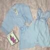 Ensemble Nuisette Peignoir "Bleu"