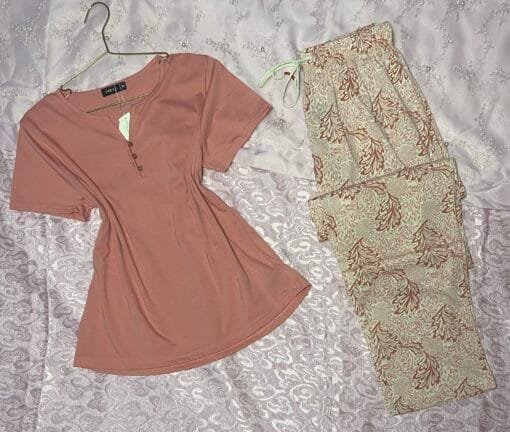 Pyjama Demi-Manche "Rose"