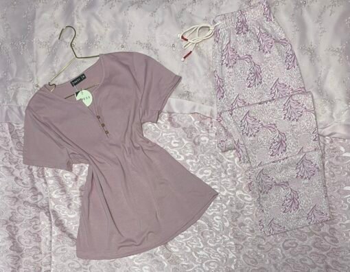 Pyjama Demi-Manche "Mauve"