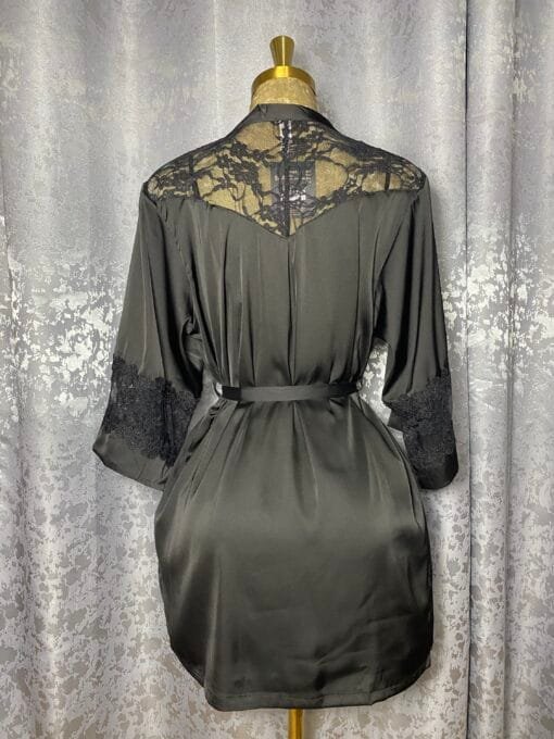 Ensemble Nuisette Peignoir "Noir" – Image 2