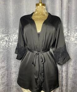 Ensemble Nuisette Peignoir "Noir"