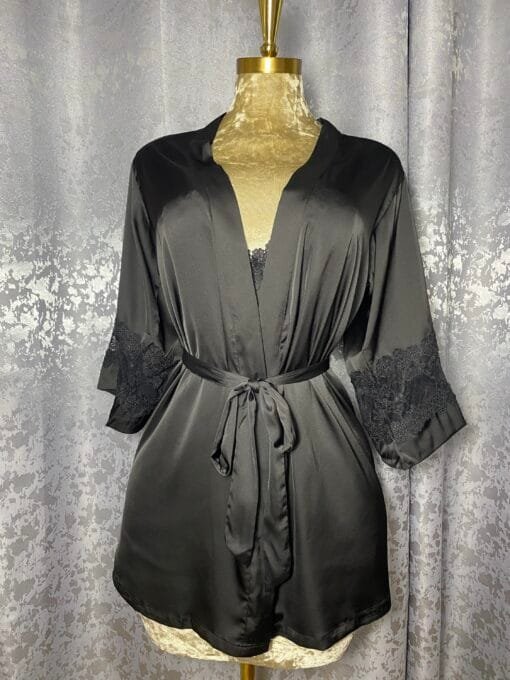 Ensemble Nuisette Peignoir "Noir"