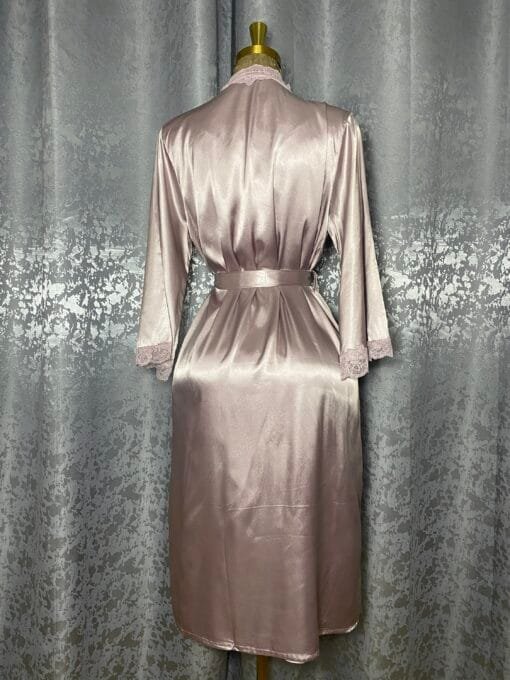 Ensemble Nuisette Peignoir Long "Bois De Rose" – Image 2