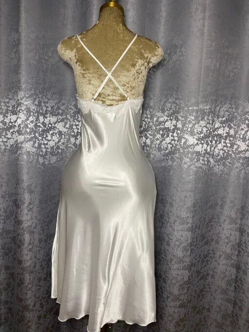 Ensemble Nuisette Peignoir Long "Blanc" – Image 4