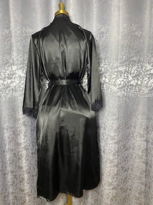 Ensemble Nuisette Peignoir Long "Noir" – Image 2