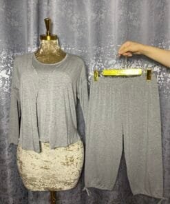 Pyjama 3 Pièces Pantacourt " Gris "