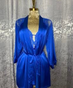 Ensemble Nuisette Peignoir " Bleu "