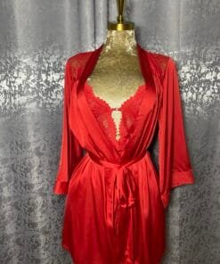 Ensemble Nuisette Peignoir " Rouge "