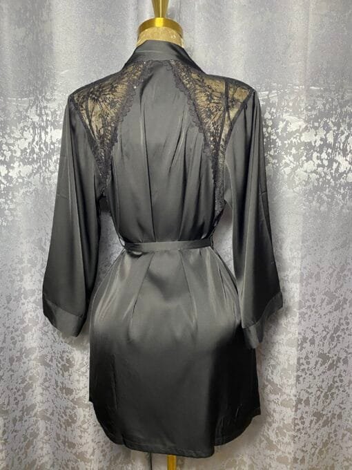 Ensemble Nuisette Peignoir " Noir " – Image 2