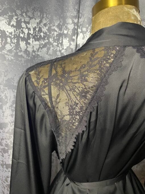 Ensemble Nuisette Peignoir " Noir " – Image 3