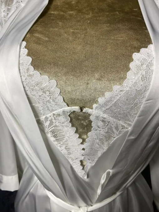 Ensemble Nuisette Peignoir " Blanc" – Image 3