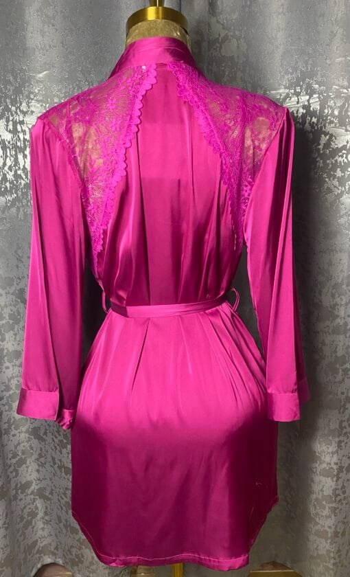 Ensemble Nuisette Peignoir " Aubergine " – Image 2