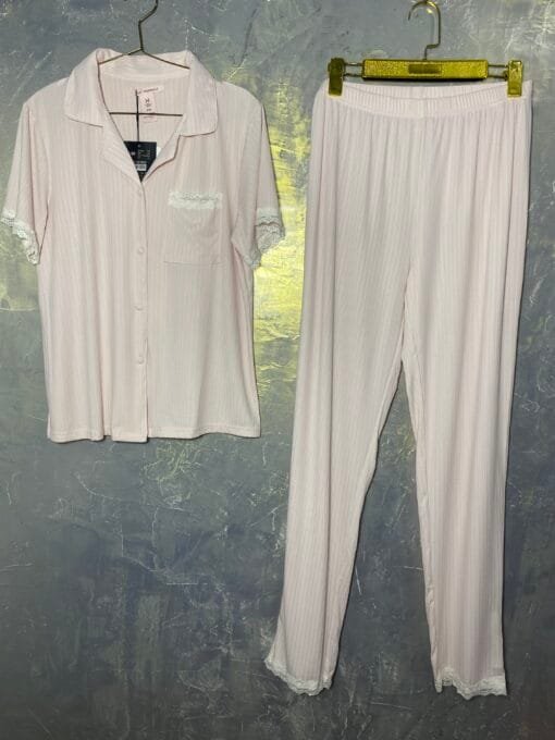 Pyjama Demi-manche " Rose " Boutonnée