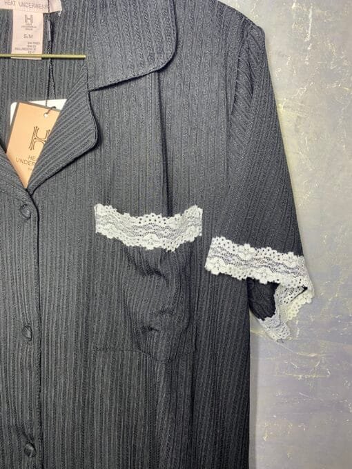 Pyjama Demi-manche " Noir " Boutonnée – Image 2