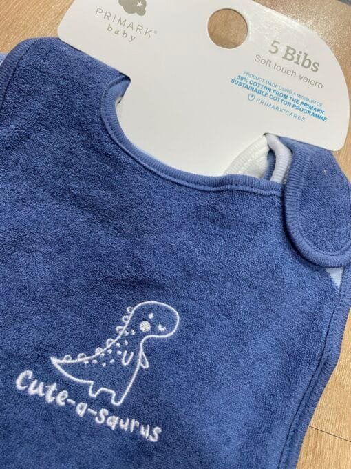 Pack De 5 Bavoir "Bleu" primark – Image 3