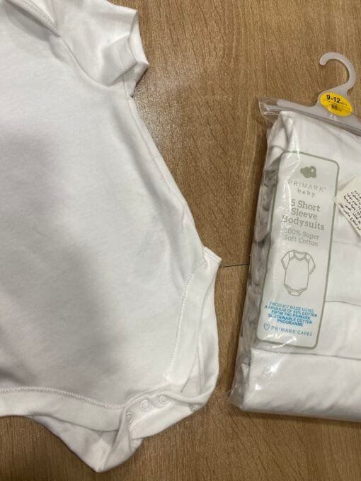 Pack De 5 Body En cotton "Blanc" débardeur – Image 2