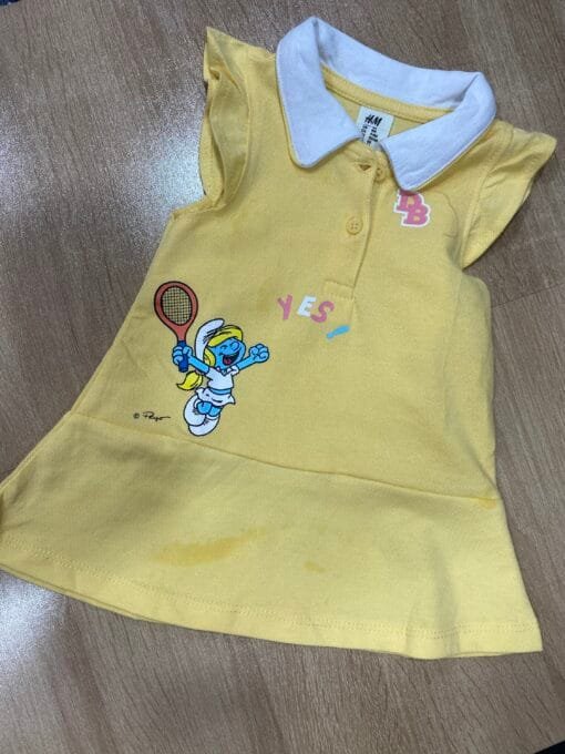 Robe Bébé Fille "Jaune" smurfs -