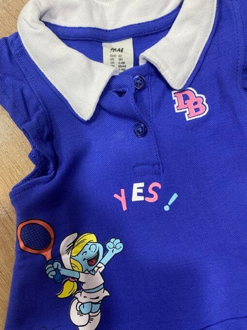 Robe Bébé Fille "Bleu" smurfs – Image 3